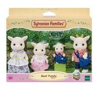 Figurines miniatures - SYLVANIAN FAMILIES - La famille Chèvre - 4 personnages articulés et habillés avec soin