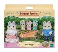 Sylvanian Families - La famille Husky - Set 5 figurines - Plongez dans l'univers de la famille Sylvanian - Figurines animaux miniatures - Jouet enfant 3 ans et + pour développer imagination - 5636