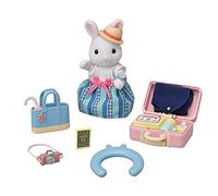 Playset Sylvanian Families La maman lapin neige et sa valise de weekend