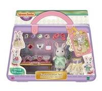 Figurines miniatures - SYLVANIAN FAMILIES - 5647 - La valisette de mode et grande sœur Lapin neige
