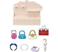 Playset Sylvanian Families La ville Le présentoir et accessoires de maroquinerie Multicolore G