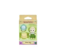Sylvanian Families – Playset Le Bébé Mouton – avec chapeau et sac – Beige