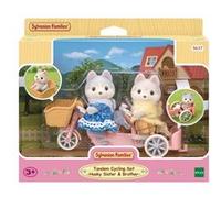 Figurines miniatures - SYLVANIAN FAMILIES - 5637 - Les frères et sœurs husky et leur tandem