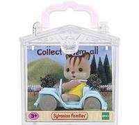 Playset Sylvanian Families Valisette Bébé écureuil en voiture Bleu G