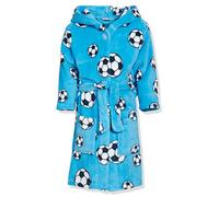 Playshoes 340151 Peignoir de Bain en Polaire Football, 110-116, bleu