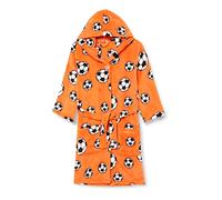 Playshoes 340151 Peignoir de Bain en Polaire Football, 158-164, orange