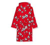 Playshoes 340151 Peignoir de Bain en Polaire Football, 158-164, rouge