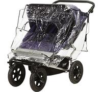 Playshoes 448962 Housse de protection imperméable universelle contre la pluie et la pluie pour poussette Zwilling Buggy/Tandem avec fenêtre de contact