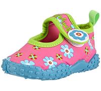 Playshoes Aquaschuhe, Badeschuhe Blumen mit Höchstem Uv-schutz Nach Standard 801, Chaussures de Sports aquatiques Fille Pink (Pink/Blue 060) 32/33 EU