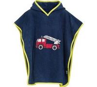 Playshoes badponcho pompiers bleu foncé junior Donkerblauw