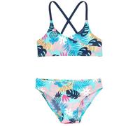 Playshoes Bikini Deux pièces pour Fille, Bleu pétrole Tropical, 146/152 cm