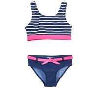 Playshoes Bikini Deux pièces pour Fille, Rayures Bleu Marine, 110/116 cm