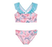 PLAYSHOES Bikini 'Schmetterlinge' bleu / bleu ciel / rose / framboise, Taille 98-104