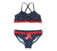 PLAYSHOES Bikini 'Schwäne' bleu / rouge / blanc, Taille 110-116