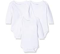Playshoes Body 1/1-arm 3er Pack Uni Body Mixte enfant, Blanc (Weiß 1), 74-80