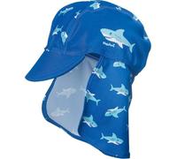 Playshoes - Bonnet Garçon - Sun Protection Swim Cap Sunhat Shark Bleu (Original) FR : 1 Mois (Taille Fabricant : 53) (Brand size : 53)