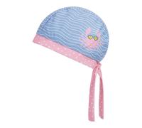 PLAYSHOES Bonnet 'Krebs' bleu-gris / or / rose / blanc, Taille 53-54
