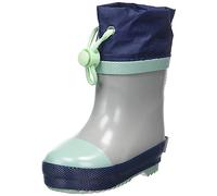 Playshoes Bottes de pluie mi-molletonnées unisexes pour enfant, gris, 25 EU