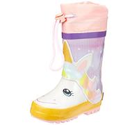 Playshoes Bottes en caoutchouc avec cordon de serrage Bottes de pluie Mixte Enfant, Licorne, 32/33 EU