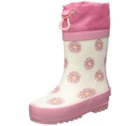 PLAYSHOES Bottes en caoutchouc 'Margariten' jaune / rosé / rose ancienne / blanc, Taille 26