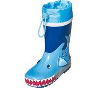 Playshoes Bottes en caoutchouc avec cordon de serrage Bottes de pluie Mixte Enfant, Requin, 26/27 EU