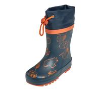 PLAYSHOES Bottes en caoutchouc 'Bär' marine / orange, Taille 28
