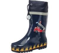 PLAYSHOES Bottes en caoutchouc bleu foncé / jaune d'or / gris clair / mélange de couleurs / melon, Taille 20,5