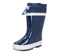 PLAYSHOES Bottes en caoutchouc bleu marine / blanc, Taille 26,5