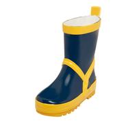 PLAYSHOES Bottes en caoutchouc bleu marine / jaune, Taille 28,5
