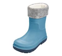PLAYSHOES Bottes en caoutchouc bleu néon / gris chiné, Taille 31