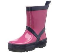 bottes de pluie fuchsia/bleu marine