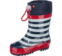 PLAYSHOES Bottes en caoutchouc 'Maritim' bleu foncé / rouge / blanc, Taille 22,5