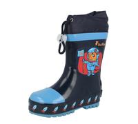 PLAYSHOES Bottes en caoutchouc 'Die Maus Weltraum' marine / bleu clair / orange / rouge rouille, Taille 20,5