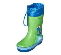 Playshoes Bottes en caoutchouc avec cordon de serrage Bottes de pluie Mixte Enfant, Dinosaure, 20/21 EU