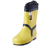 Playshoes Bottes En Caoutchouc Doublées Bottes de pluie Mixte Enfant, Jaune marine, 25 EU