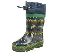 Playshoes Bottes En Caoutchouc Doublées Bottes de pluie Mixte Enfant, Marine Norvégien, 27 EU