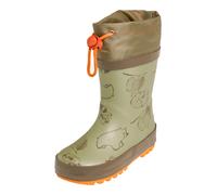 PLAYSHOES Bottes en caoutchouc kaki / olive / orange clair, Taille 22