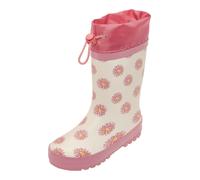 PLAYSHOES Bottes en caoutchouc 'Margariten' jaune / rosé / rose ancienne / blanc, Taille 30
