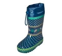 Playshoes Bottes En Caoutchouc Doublées Chaussure de sport nautique Mixte Enfant, Marine Norvégien, 24/25 EU