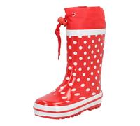 Playshoes Bottes En Caoutchouc Chaussons Mixte Enfant, Points Rouges, 26/27 EU