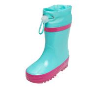 PLAYSHOES Bottes en caoutchouc turquoise / rose foncé, Taille 24,5