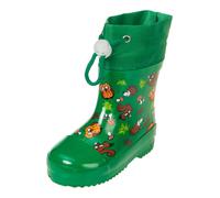 Playshoes Bottes En Caoutchouc Doublées Hautes Bottes de pluie Mixte Enfant, Animaux De La Forêt Vert, 32/33 EU