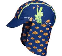 Playshoes - Chapeau de Soleil pour Bébés Anti UV Crocodile - Bleu