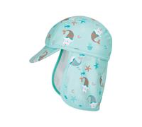 PLAYSHOES Chapeau 'Unicorn Mermaid Cat' turquoise / bleu cyan / marron / blanc cassé, Taille 51