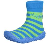 Playshoes Chaussettes Aquatiques Raquettes a neige Mixte Enfant, Rayures Vertes, 22/23 EU