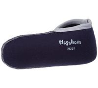 Playshoes Chaussettes unisexes en caoutchouc pour enfants, marine/gris, 32/33 EU