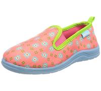 PLAYSHOES Pantoufle bleu ciel / citron vert / rose, Taille 22,5
