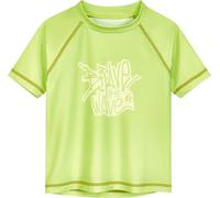 Playshoes Chemise de Bain Unisexe pour Enfants, Chemise Rash Guard, Vague Verte, 158-164