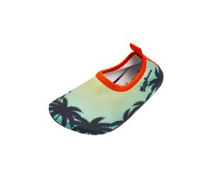 PLAYSHOES Claquettes / Tongs bleu foncé / jaune pastel / orange, Taille 30-31