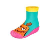 PLAYSHOES Claquettes / Tongs 'Die Maus Freunde' turquoise / jaune / orange / rose, Taille 20-21